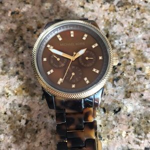 Michael Kors tortoise watch